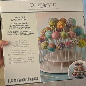 Celebrate It Colorful Cake Pop & Cupcake Stand